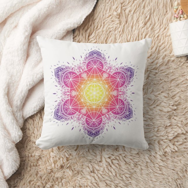 Almohada de meditación | mandala | metatron (Manta)