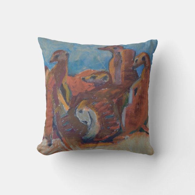 Almohada de Meerkats en descanso - (Anverso)