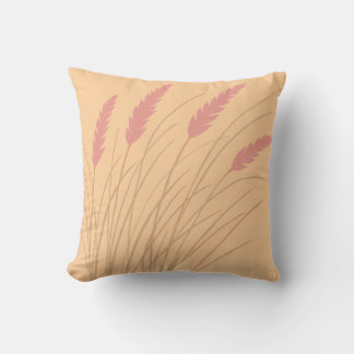 almohada de melocotón con diseño de hierba de play