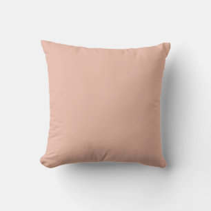Almohada de melocotón con monograma mínimo persona