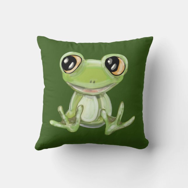 Almohada de Mi Otro Amigo Rana Verde (Reverso)