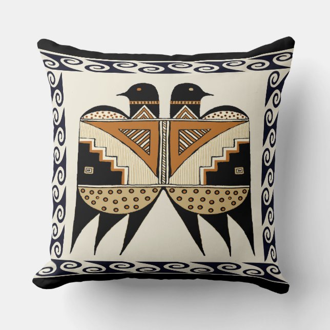Almohada de Mimbres Twin Birds (Anverso)