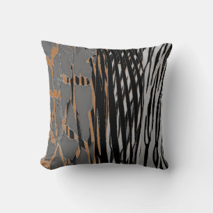 Almohada de moda rústica con estampado de cebra de