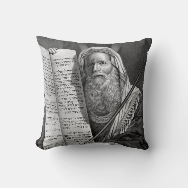 almohada de "Moisés y los Diez Mandamientos" (Anverso)