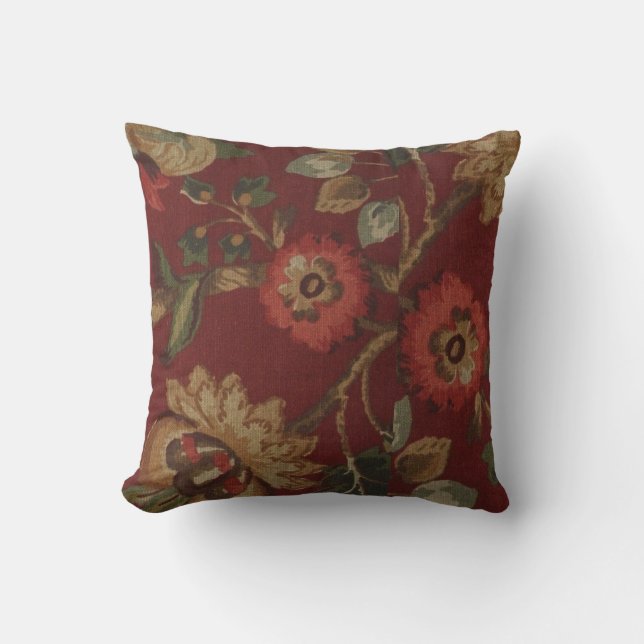 Almohada de MoJo de la impresión floral del (Anverso)