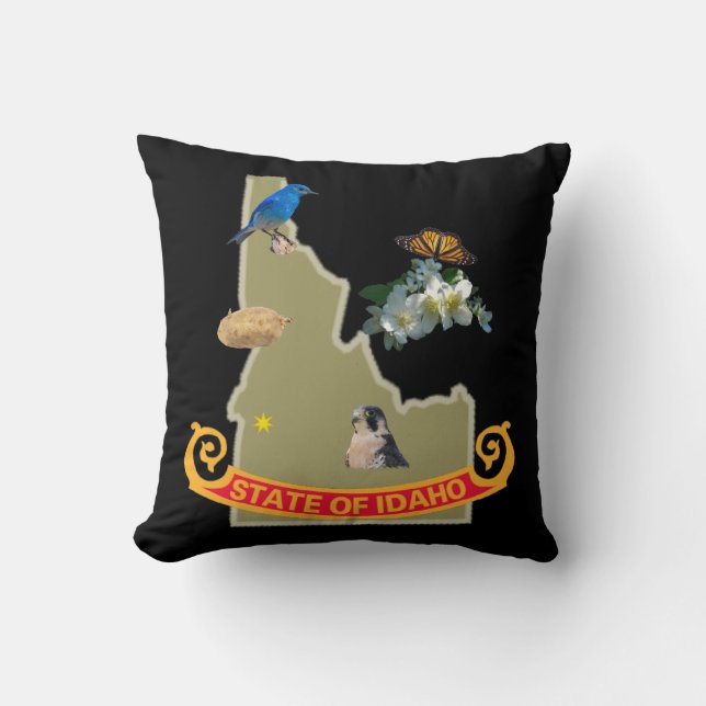 Almohada de MoJo del americano de Idaho (Anverso)