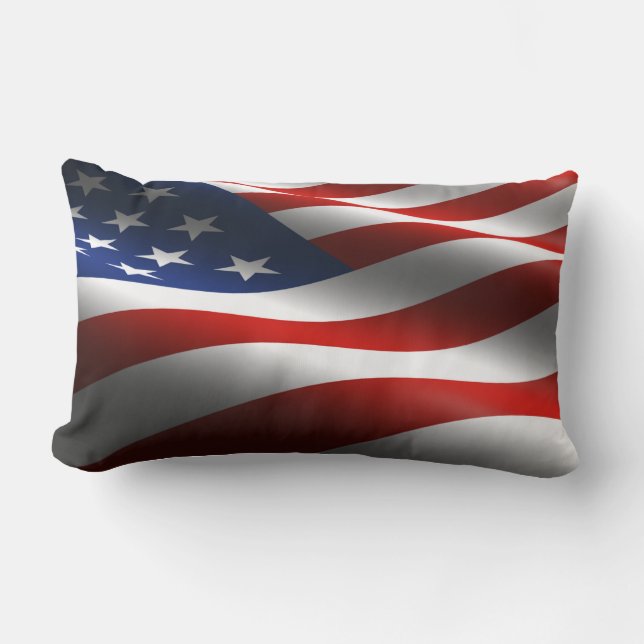 Almohada de MoJo del americano de la bandera (Anverso)