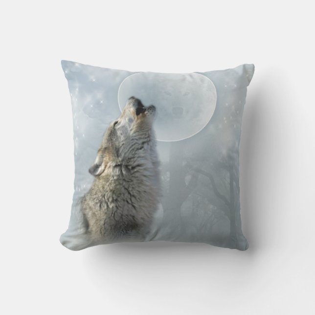 Almohada de MoJo del americano de la luna azul del (Anverso)