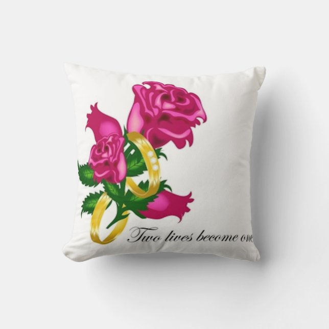 Almohada de MoJo del americano de los rosas y de (Anverso)