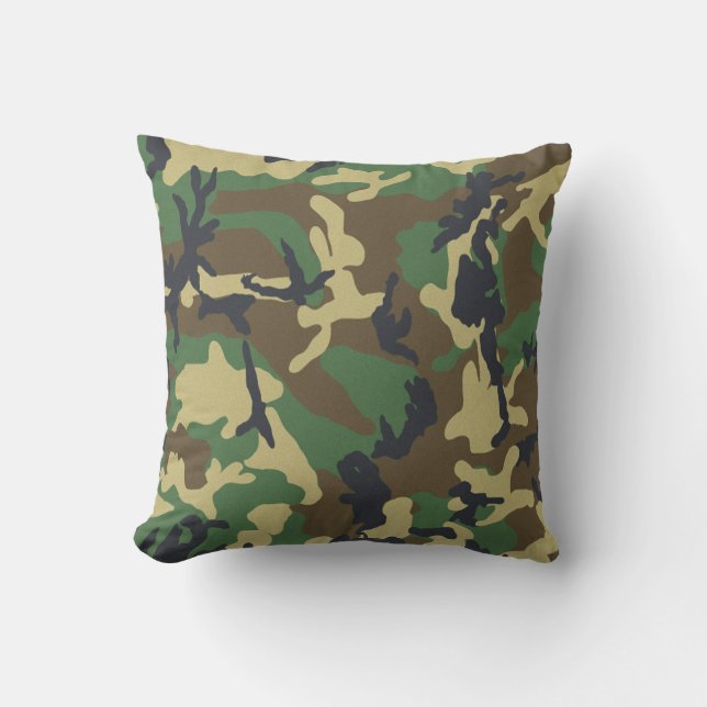 Almohada de MoJo del americano del camuflaje (Anverso)