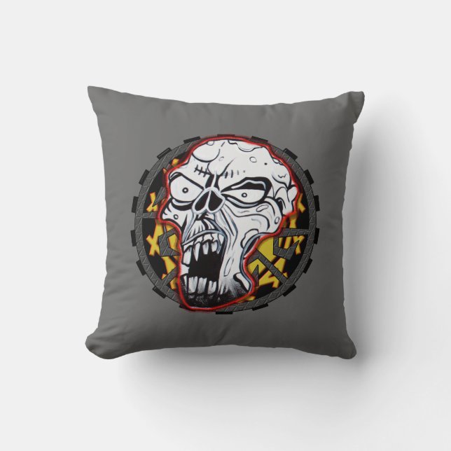 Almohada de MoJo del americano del cráneo del (Anverso)