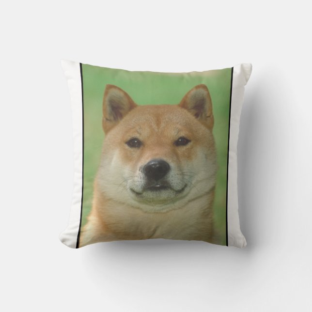Almohada de MoJo del perro de Shiba Inu (Anverso)