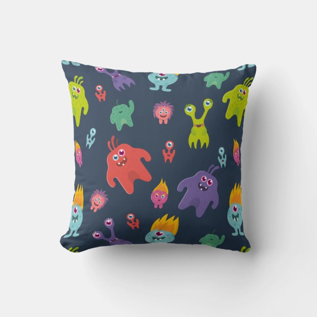 Almohada de Monstruos Divertidos (Anverso)