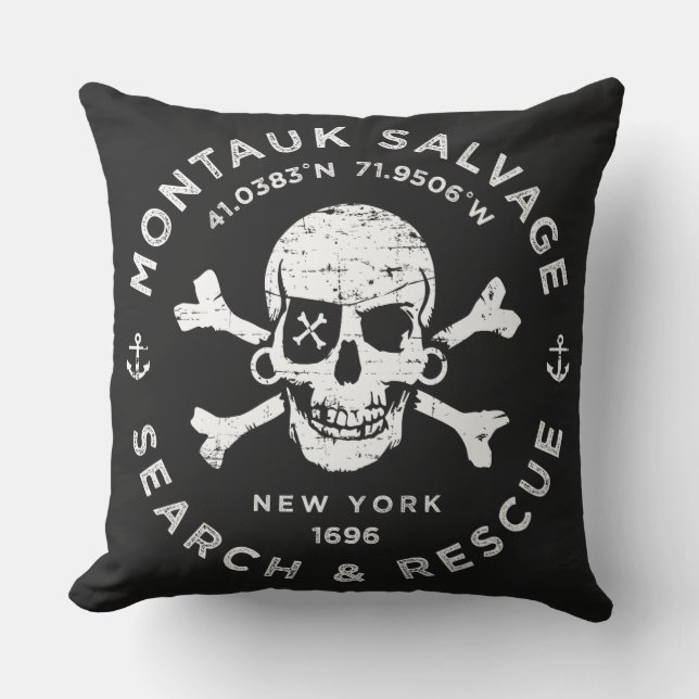 Almohada de Montauk Salvage Company (Anverso)