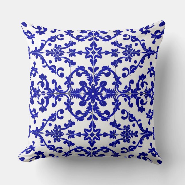 almohada de mosaico de parra real (Anverso)