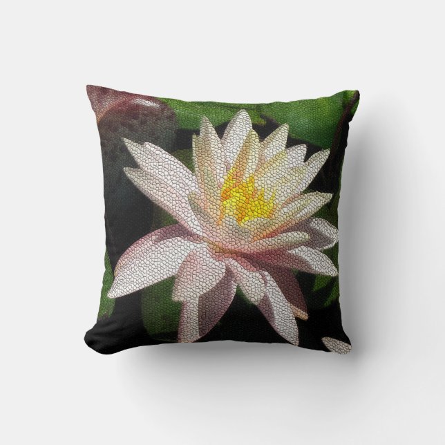 Almohada de Mosaico Nenúfar (Anverso)