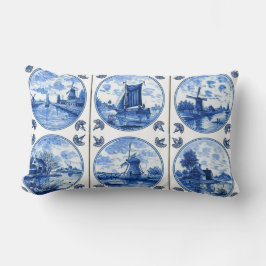 Almohada de mosaicos estilo Delft