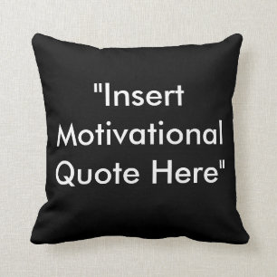 Almohada de motivación de la cita