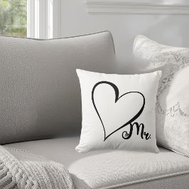 Almohada de Mr. Corazón Negro