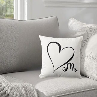 Almohada de Mr. Corazón Negro