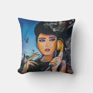 Almohada de mujer Pop Art
