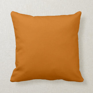 almohada de naranja de color rojizo de color sólid