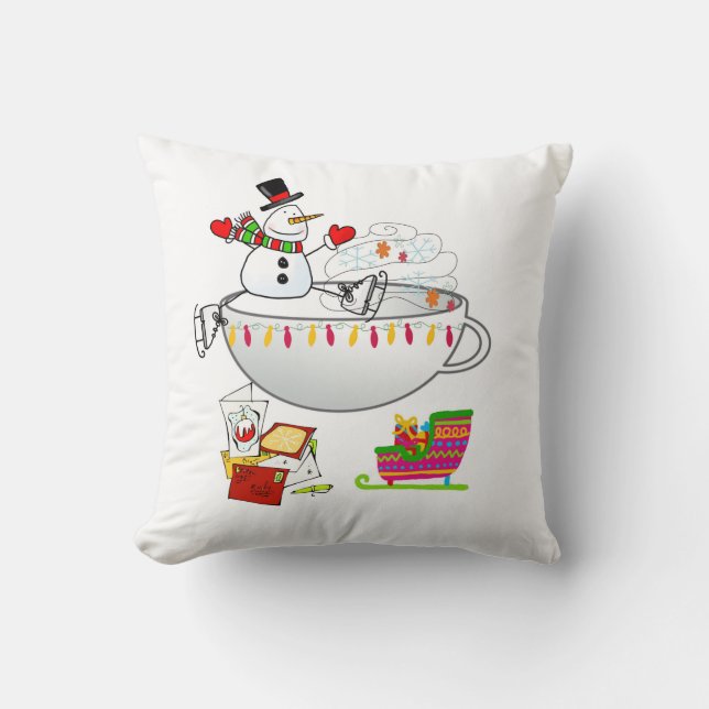 Almohada de Navidad, Almohada de nieve (Anverso)
