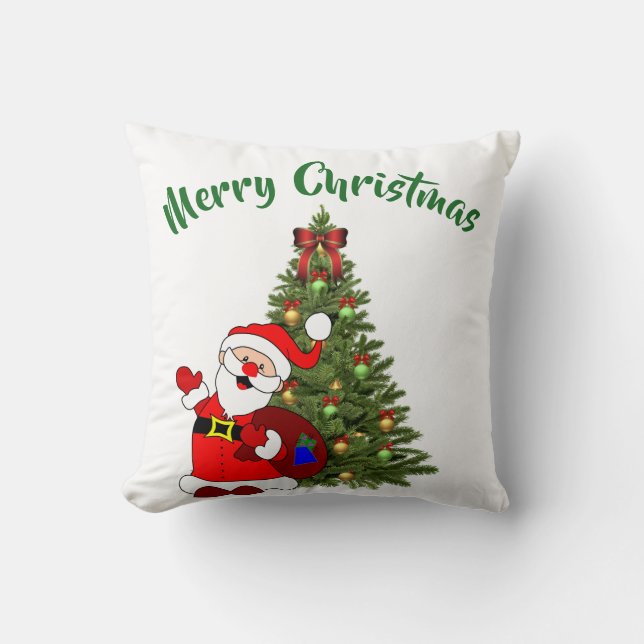 Almohada de Navidad con árbol de Navidad (Anverso)