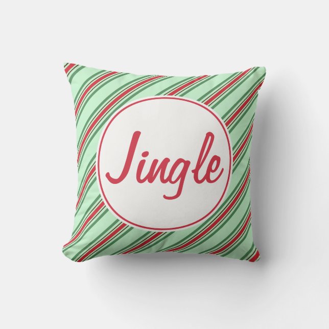 Almohada de Navidad con cascabeles (Anverso)