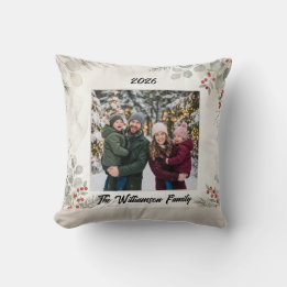 Almohada de Navidad con Foto de Familia de Vegetac
