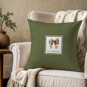 Almohada de Navidad con nombre de familia minimali