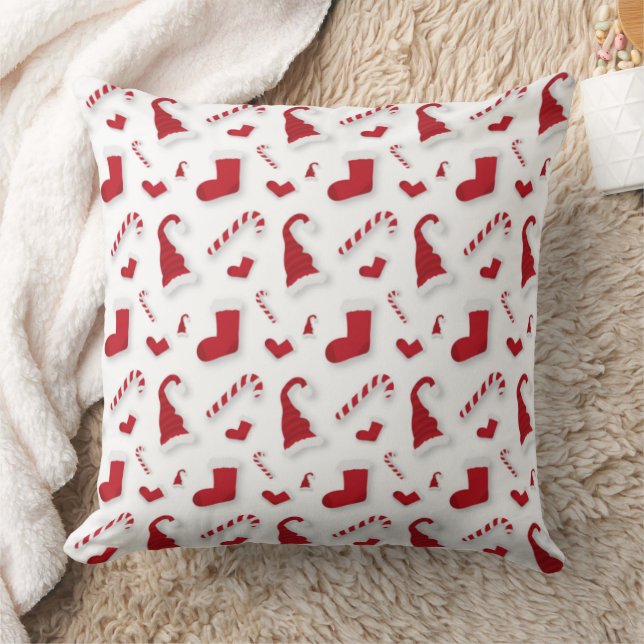 Almohada de Navidad con sombreros, calcetines y ba (Manta)