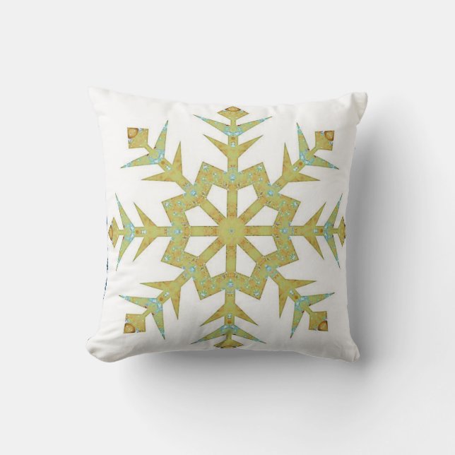 Almohada de Navidad Copo de Nieve (Anverso)
