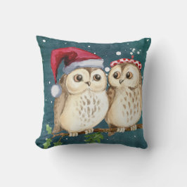 Almohada de Navidad de Búhos Adorables Decoración