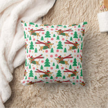 Almohada de Navidad de Dachshund
