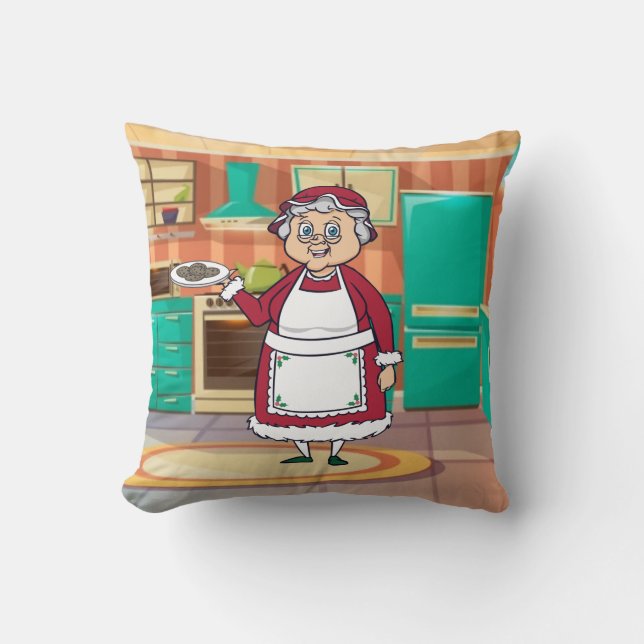 Almohada de Navidad de la SRA CLAUS (Anverso)