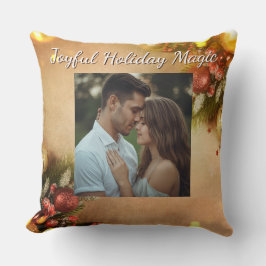 Almohada de Navidad de Magia de Vacaciones Alegres