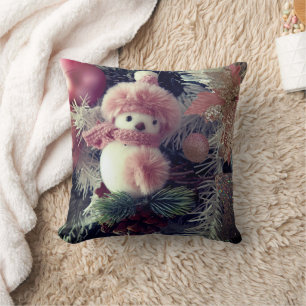 Almohada de Navidad de muñeco de nieve