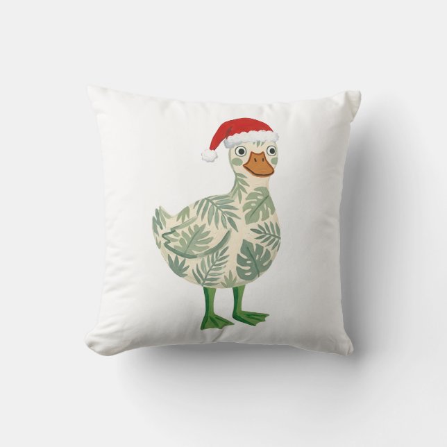 Almohada de Navidad de Pato Adorable (Anverso)