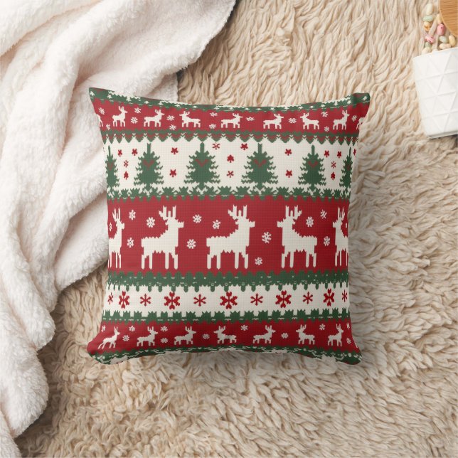 Almohada de Navidad de Reno (Manta)