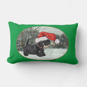 Almohada de Navidad de Terrier Escocés