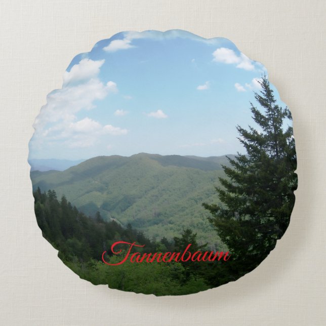 Almohada de Navidad del Monte Tannenbaum (Anverso)