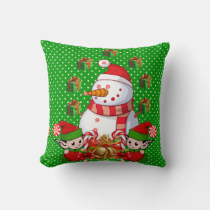 Almohada de Navidad, Elfo Muñeco de Nieve
