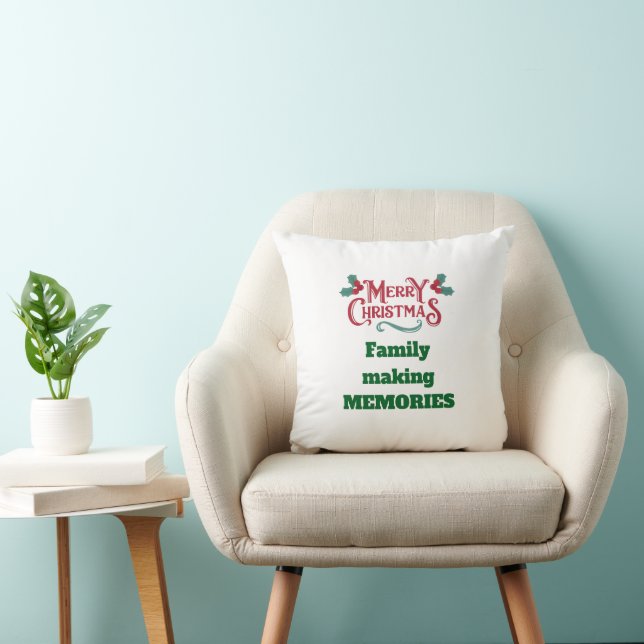 Almohada de Navidad Feliz (Silla)