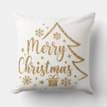 Almohada de Navidad Feliz Navidad Copo de Nieve