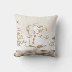 Almohada de Navidad Muñeco de Nieve