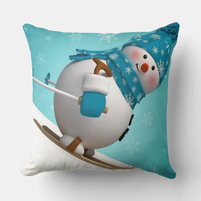 Almohada de Navidad/Muñeco de nieve (Anverso)