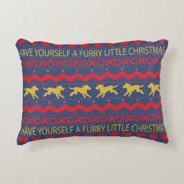 Almohada de Navidad "Navidad Peluda" Perros