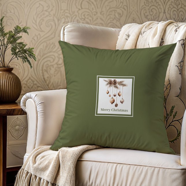 Almohada de Navidad neutral como regalo para Mamá  (Neutral Christmas Pillow Gift for Mom Dad)