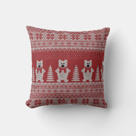 Almohada de Navidad Oso Polar Lindo